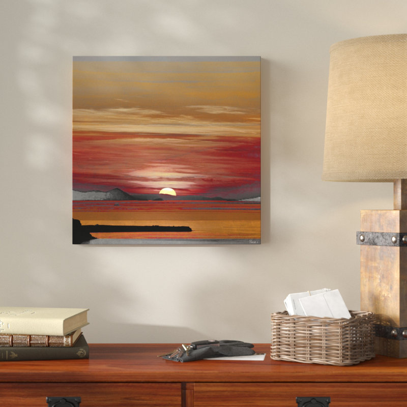 «Mykonos» par Parvez Taj, reproduction d'art sur toile tendue, H 18 po x l 18 po