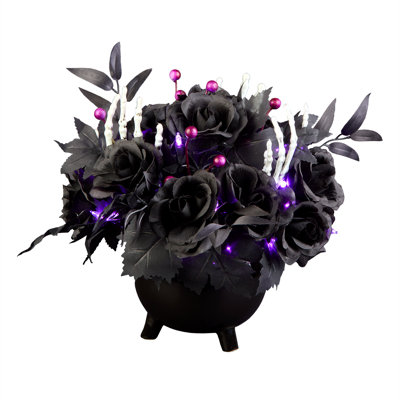 19in. Bad to the Bone Halloween Centerpiece with LED Lights