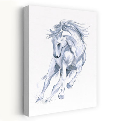 Horse Running Abstract Elegant Abstract Contemporary Horse Architecture Wall Art
