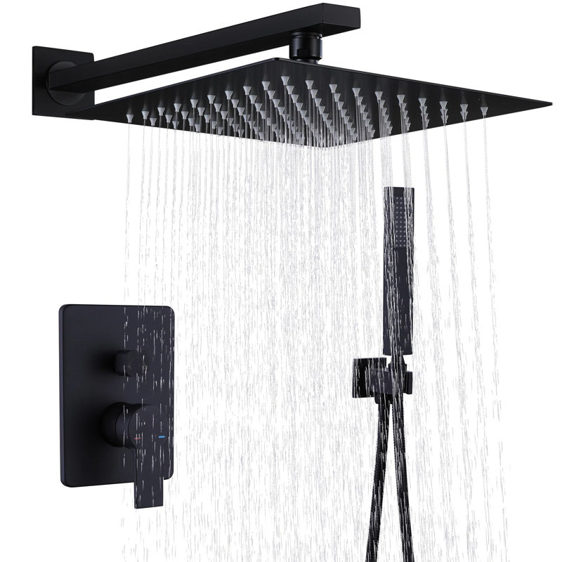 All-In-One Kit with Rough in-Valve, Matte Black