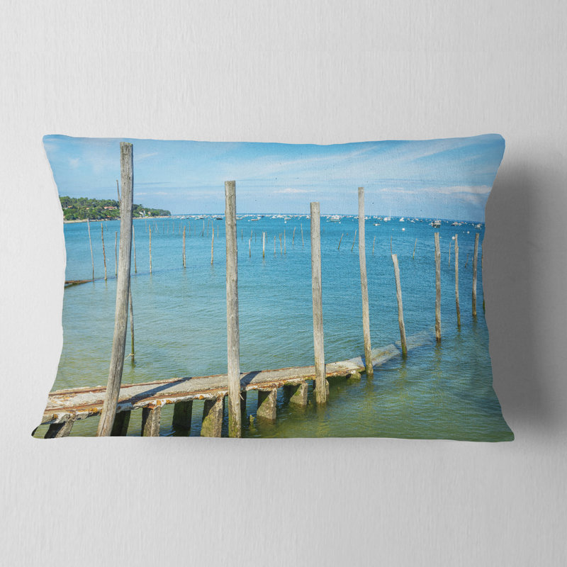 Coussin Wooden Wooden Piers par Blue Sea - Sea & Shore