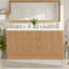 Meuble-lavabo autoportant 59,3 po avec comptoir en bois franc 59 po