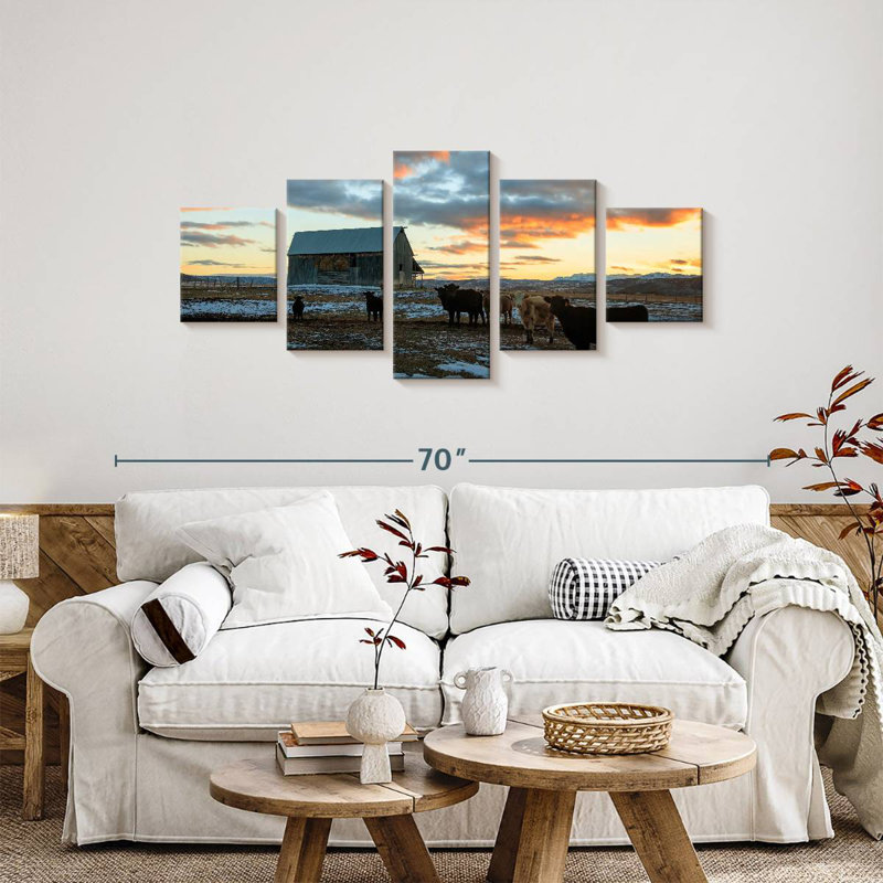 Rural Barn, 24" H x 55" W