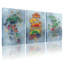 Ensemble de 3 tableaux muraux sur toile à motif floral et botanique-445554206