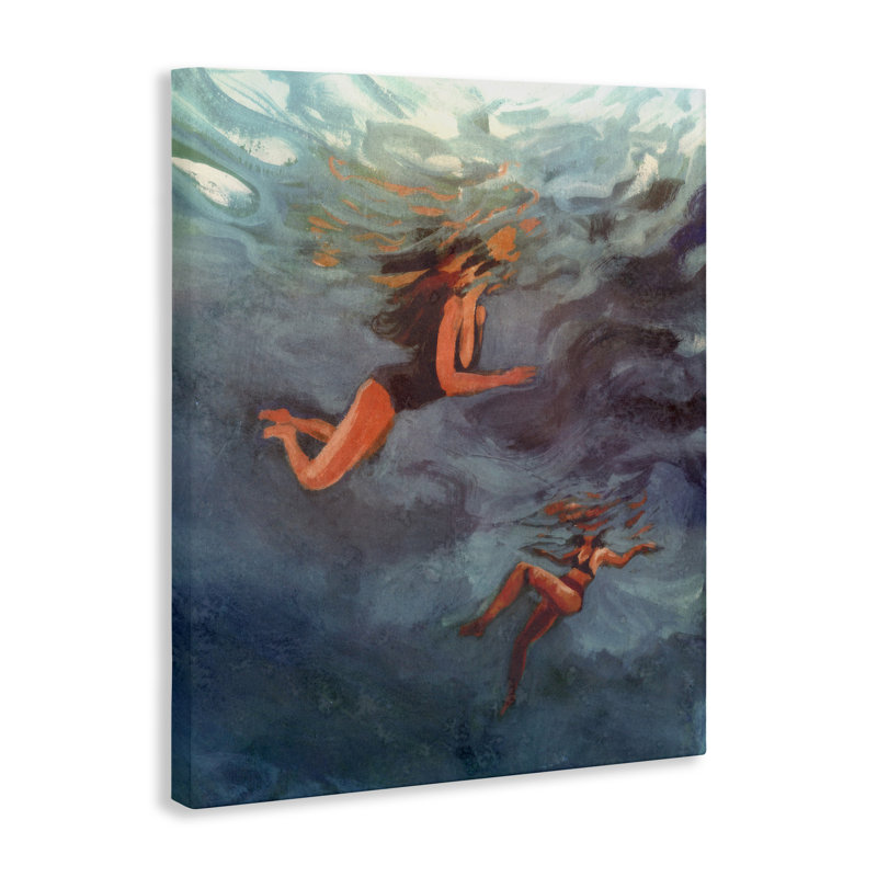 Underwater Summer's Dance Canvas, design par Victoria Barnes, H 30 po x l 24 po