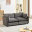 Canapé modulaire en chenille de l 74,8 po Eagan Heffernan -1190565305