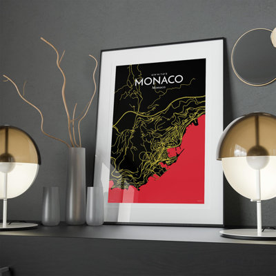 Monaco City Map, impression