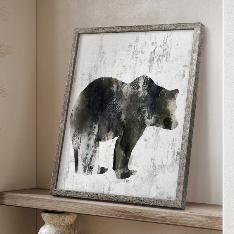 Bear Totem Framed Print - Solid Wood