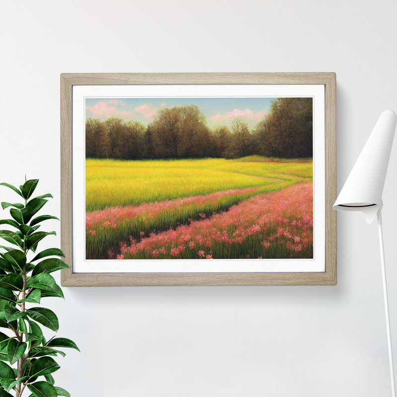Spring Landscape Meadow Vol.2 - Framed Print
