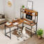 Mcelyea L-Shaped Metal Base Computer Desk-2093093195