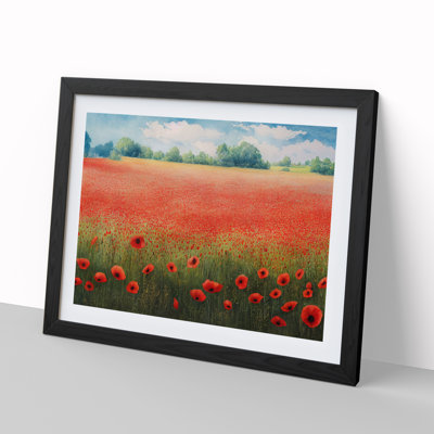 Watercolour Poppy Field Vol.4 - Single Picture Frame Print