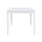 Asherton 60" Acacia Solid Wood White Dining Table