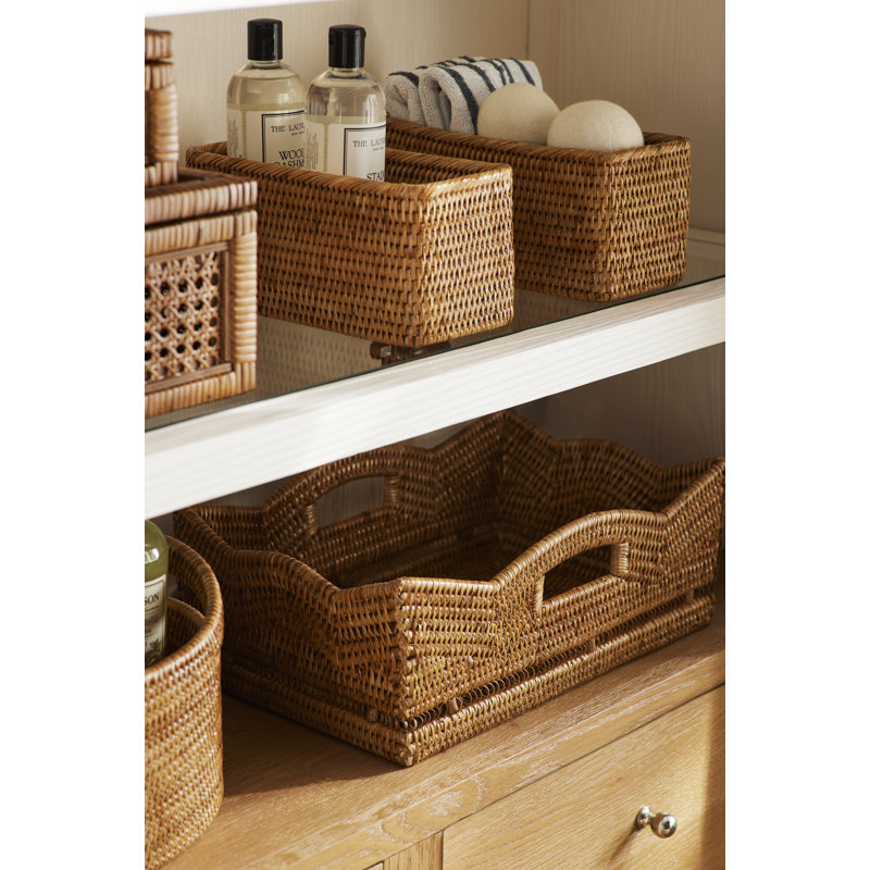 Birch Lane™ Albina Decorative Basket, White Wash