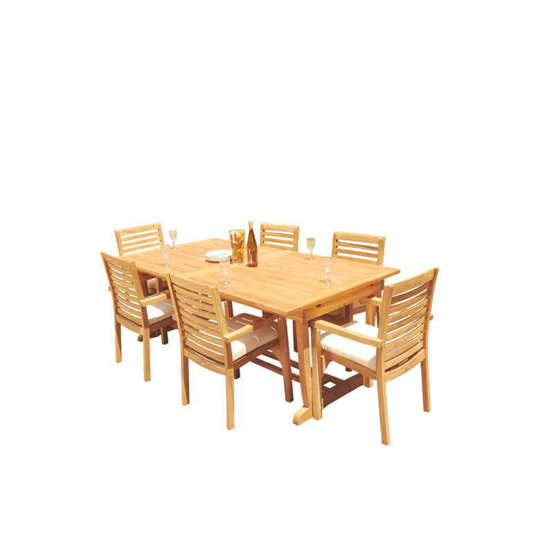 Ensemble repas 6 personnes Cimah, 125 po x 43 po x 31,5 po