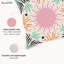 Housse de coussin floral en polyester