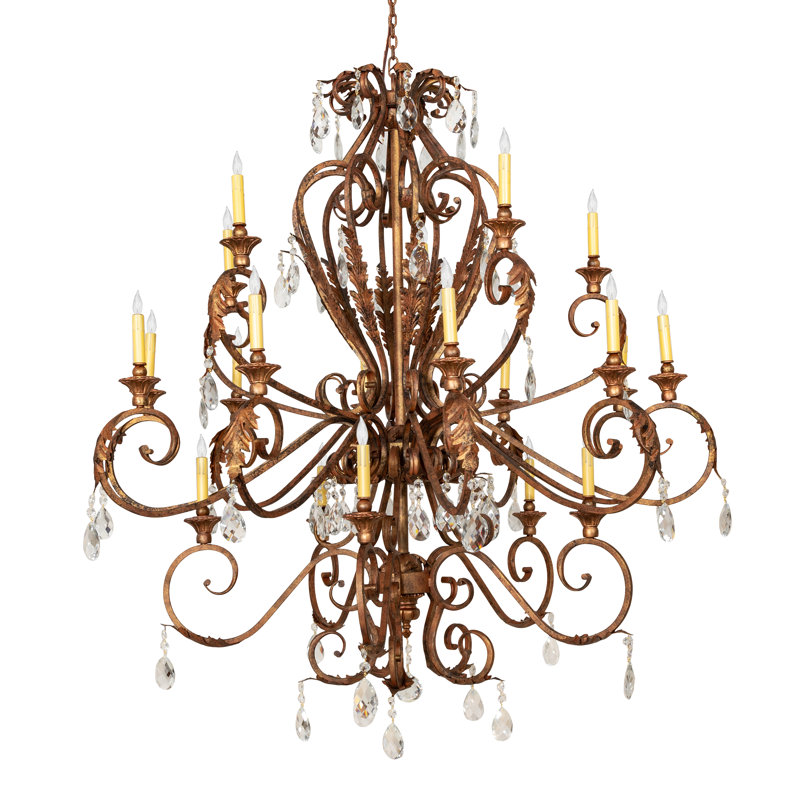54" Wide Serratina 20 Light Chandelier