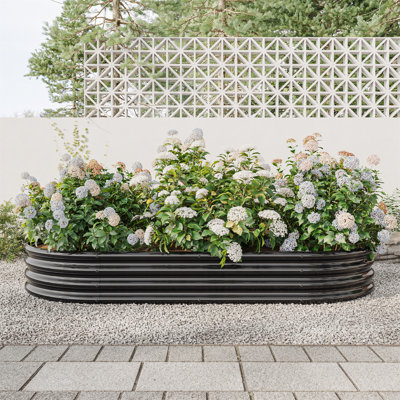 Ensemble de jardin surélevé galvanisé, robuste, résistant à la rouille et facile à assembler pour les légumes, les fleurs et les herbes