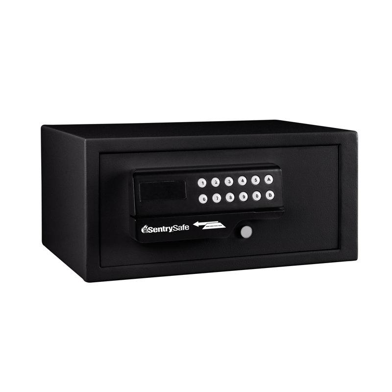 SentrySafe 0.41 CuFt Hotel Security Safe with Digital Keypad Card Swipe Lock , Small, Black
