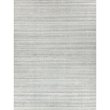 Rossini Striped Area Rug in Silver/Ivory