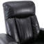 Fauteuil inclinable électrique Premium avec bras de rangement, porte-gobelets, plateau pivotant et support pour téléphone portable, noir