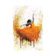 Tangelo Fire Dance by Ashvin Harrison - Wrapped Canvas Print-1782633990