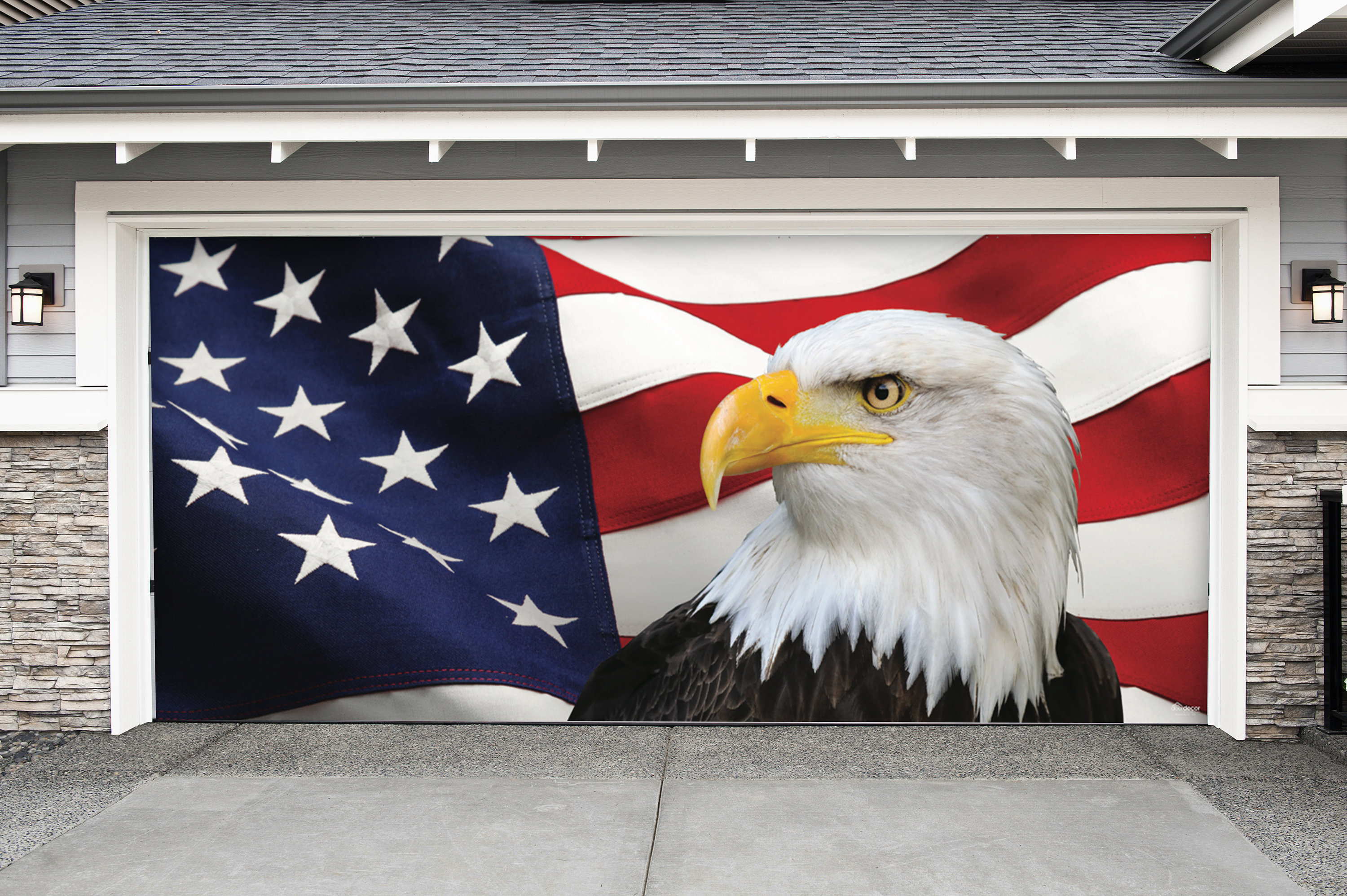 My Door Decor Patriotic Garage Door Mural & Reviews | Wayfair
