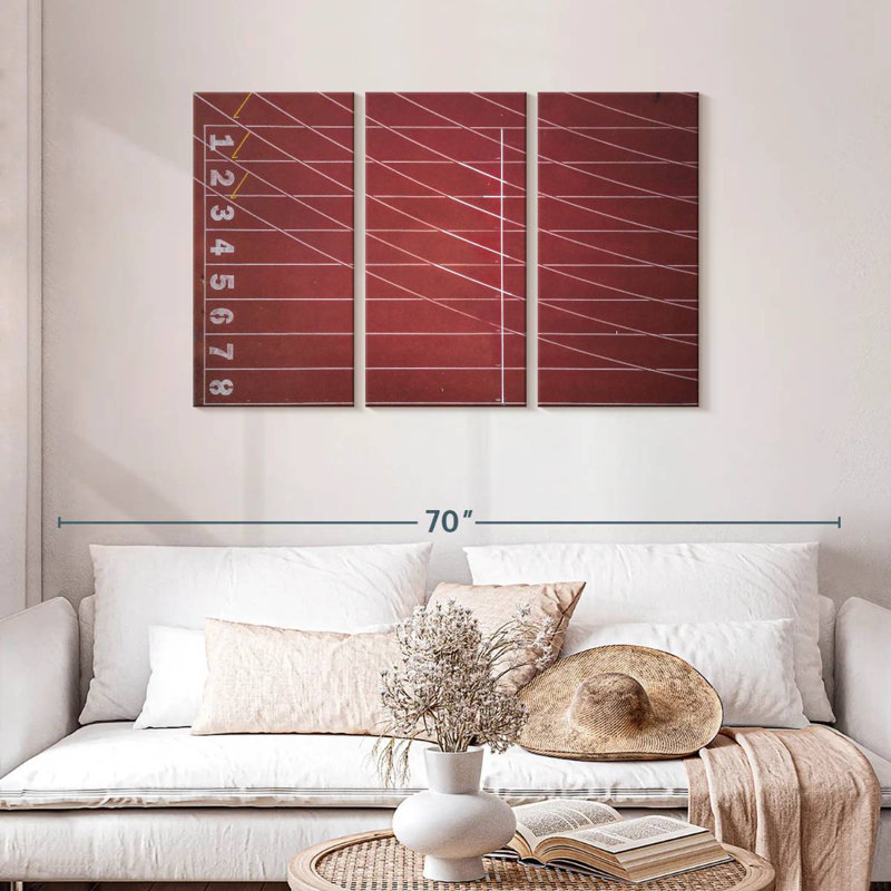 Sireci Empty Track And Field, 28" H x 45" W