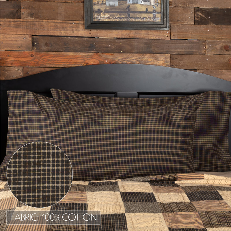 Kettle Grove 100% Cotton Plaid - Set of 2, King Pillowcase