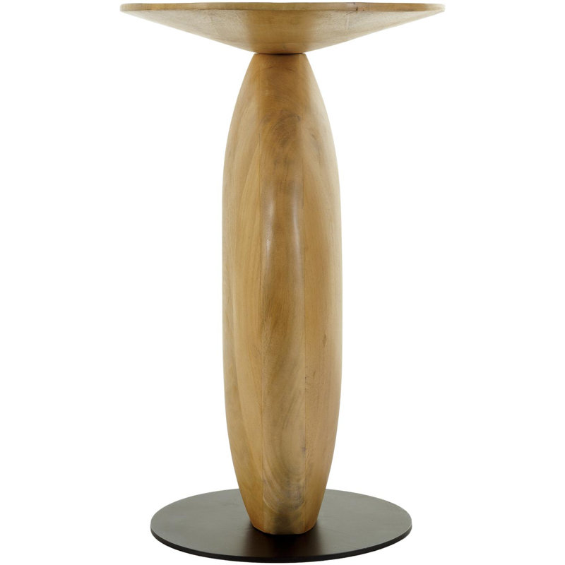 Jiram Modern End Table, Light Brown/Beige