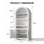 180cm H Freestanding Arch Wine Cabinets with Wine Glass Holder and Wine Rack, Bar Liquor Cabinets with Led Light & Motion Sensor-1656895271