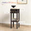 Console fonctionnelle, table d'appoint étroite avec tiroir, table de bout compacte, table d'appoint peu encombrante