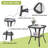 20 inch Patio Side Table, Outdoor Patio Wicker Square End Table Double Storage Layer, All-Weather Rattan Coffee Tables Porch Furniture for Backyard Poolside Garden-94398679