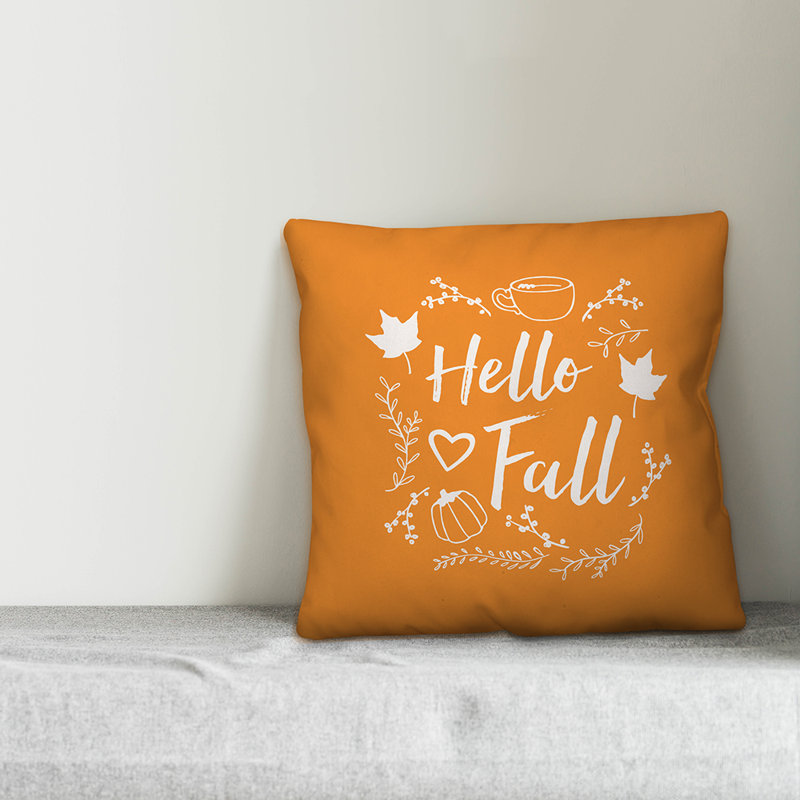 Floral Throw Pillow, 18" x 18"
