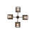 Xzavier 4 - Light Dimmable Chandelier