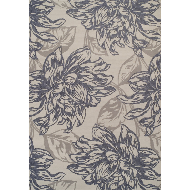 Tapis d'intérieur / extérieur gris Mandurah, Rectangle 8 pi x 10 pi