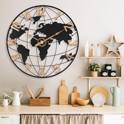 Horloge murale moderne et silencieuse
