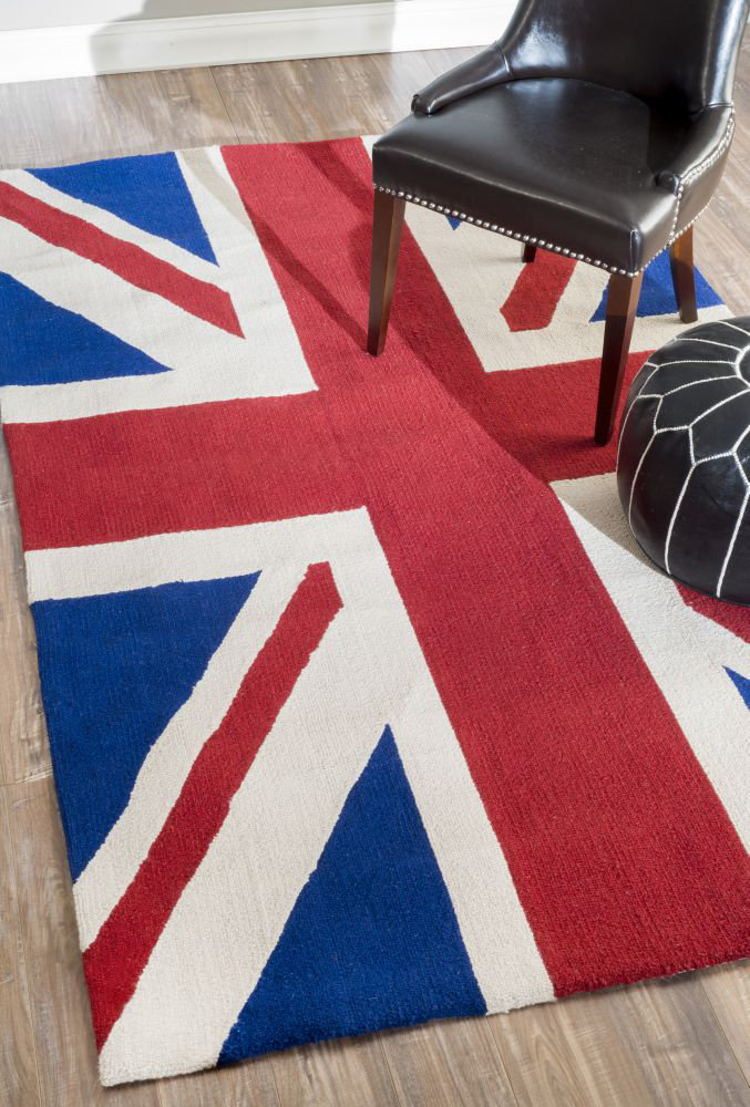 Union Jack Rugg Ebern Designs Caley Red Union Jack Novelty Area Rug & Reviews | Wayfair