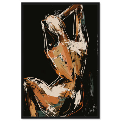 Magnifique art mural abstrait brun par Art Remedy