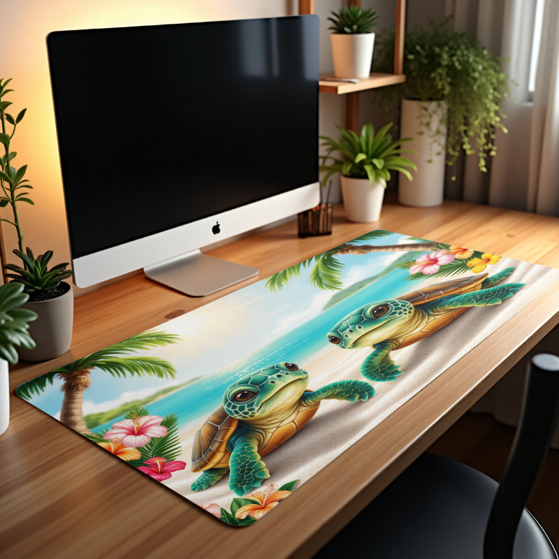 Polyester Desk Pad, 14.4x12.1