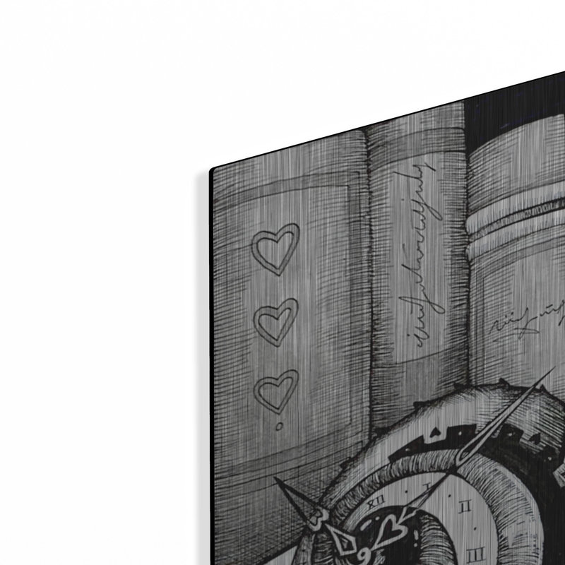 August Grove® «The Time Keeper» par Avery Multers, art mural en métal, H 24 po x l 36 po