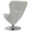 Fauteuil œuf vidaXL en velours gris clair-1595644408