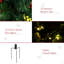 Arbre de Noël 22,5 po 2 pièces pin artificiel d'extérieur sans cordon avec 24 lumières chaudes et piquets