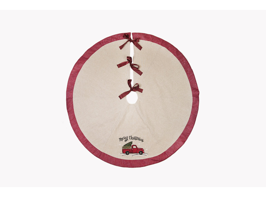 Christmas Truck 56'' Tree Skirt Gracie Oaks