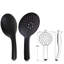 Heile Black Thermostatic Shower Mixer Valve Combo Round 3 Mode Hand Held Kit with Handheld Shower Head
