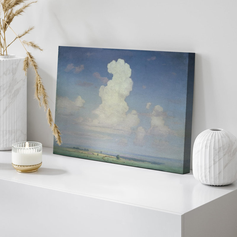 Nuage nuageux, illustrations, beaux-arts, paysage, Toile tendue, H 16 po x l 24 po