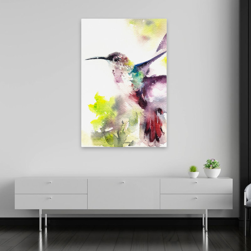 Colibri - animaux, oiseaux, colibris, art, H 60 po x l 40 po