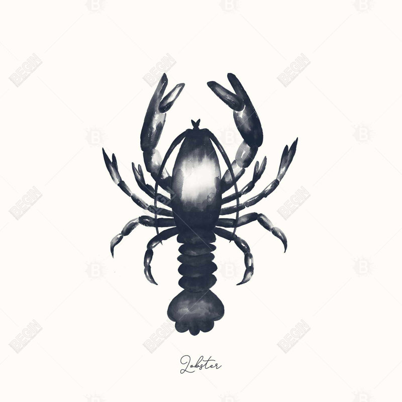 «Blue Lobster» sur toile