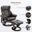 Fauteuil inclinable de massage pivotant à 360 °
