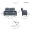 Ensemble de salon inclinable 2 pièces Barra-2028856852
