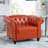 Byrom 32'' Faux Leather Sofa-386391095-388968865